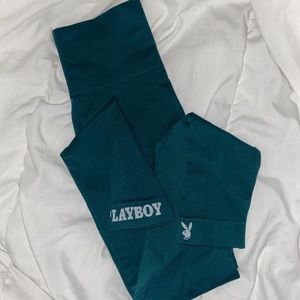 Teal leggings from playboy, in perfect condition